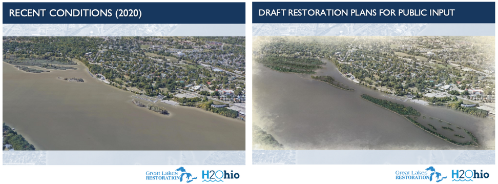 Maumee Islands Recent and Draft Restoration